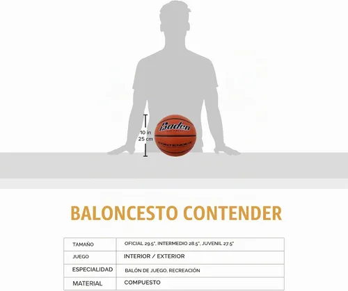 Vista 3 de Baden Baloncesto compuesto de interior/exterior Contender