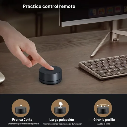 Vista 8 de Barra de luz para monitor de Xiaomi Mi - Fácil instalación, iluminación extra para computadora sin ocupar espacio en el escritorio, con control