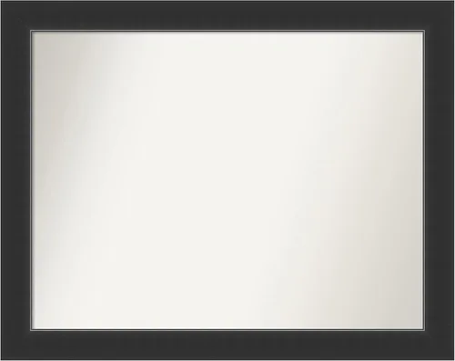 Vista 366 de Amanti Art Espejo personalizado, espejo de baño negro Astor, espejo de pared o espejo de tocador de baño sobre el fregadero (25 x 25 pulgadas)