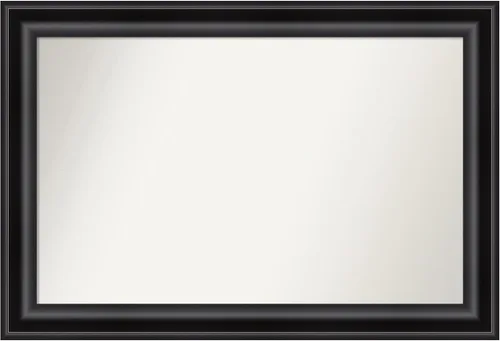 Vista 22 de Amanti Art Espejo personalizado, espejo de baño negro puente, espejo de pared o espejo de tocador de baño sobre el fregadero (26 x 26 pulgadas)