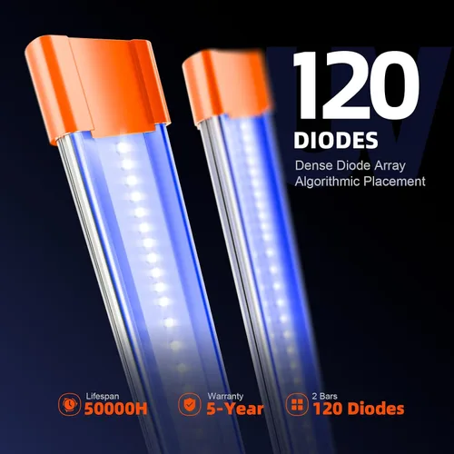 Vista 4 de Spider Farmer Luz de cultivo LED UV30 e IR16 mejorada 2025, 365-370 nm UV y luz suplementaria IR de 730-745 nm para plantas de interior, tiendas