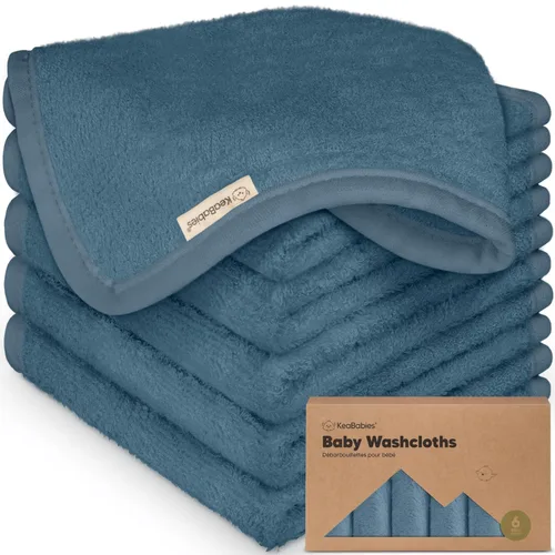Vista 29 de Paquete de 6 paños de viscosa suave y absorbente de bambú para cara, cuerpo, toallas de bebé para recién nacidos, niños, niños pequeños, bebés