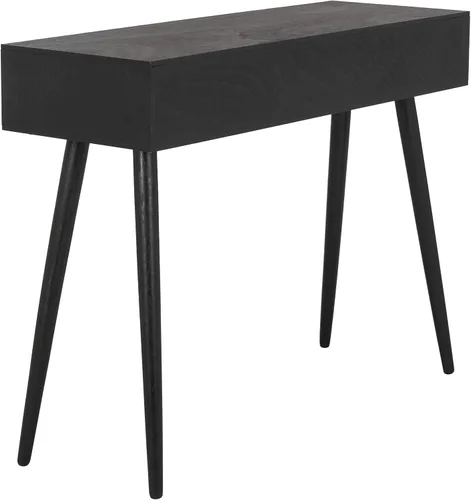 Vista 5 de Safavieh Home Albus Mid-Century - Mesa consola moderna de 3 cajones color negro