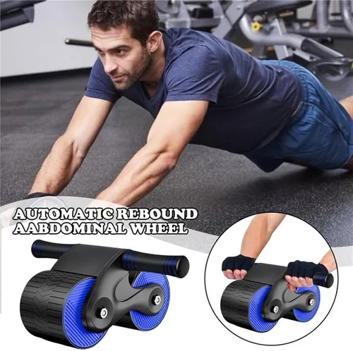 Vista 8 de Abdominales Dieta Músculos Abdominales Fitness Rueda Ab Slide Entrenamiento Rebote Automático Rueda Abdominal Rueda Para
