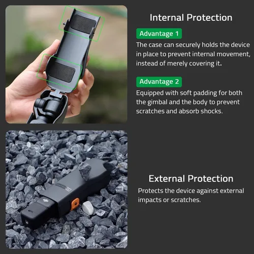 Vista 3 de Arzroic Estuche Protector/Cubierta para DJI Osmo Pocket 3 Accesorios, Protector de Gimbal/Lente/Pantalla Osmo Pocket 3