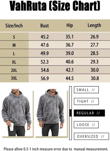 Vista 6 de Sudadera con capucha de sherpa para hombre, manga larga, a la moda, para otoño e invierno