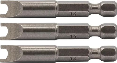 Vista 5 de VEGA Llave inglesa #6 Puntas de destornillador de impacto. Grado profesional 1/4" vástago hexagonal #6 Llave inglesa 2" Brocas de ojo de serpiente.