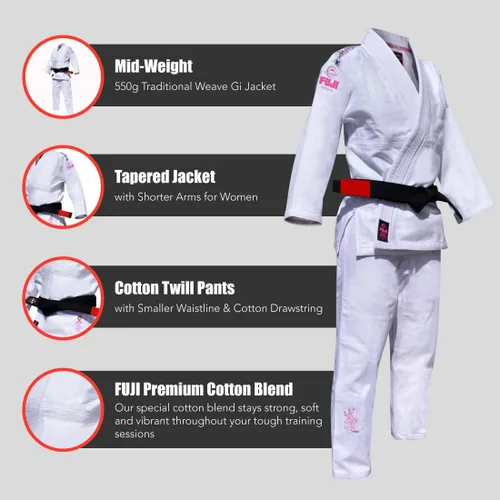 Vista 5 de Fuji IBJJF Uniforme, Rosa