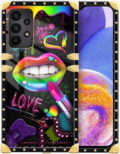 Vista 75 de Funda compatible con Samsung Galaxy A03S 4G, TPU suave de lujo y parte trasera de policarbonato duro para niñas y mujeres, funda protectora a prueba