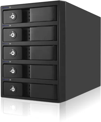 Vista 3 de Oyen Digital Mobius 5-Bay FW800, eSATA, caja para disco duro RAID USB 3.0