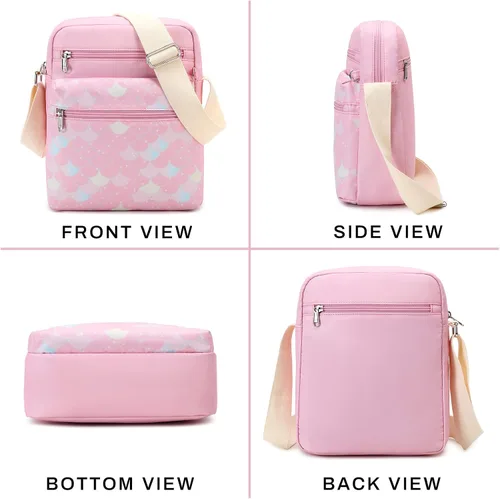 Vista 2 de Mygreen Juego de bolso cruzado pequeño para adolescentes y niñas pequeñas bolsas de mensajero para niños de 9 a 10 años regalos