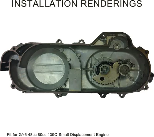 Vista 6 de GOOFIT Idel Gear para reparación del engranaje de arranque para motonetas GY6 de 50 cc 60 cc y 80 cc