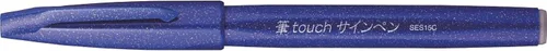 Vista 11 de Bolígrafo Pentel Fude Touch, negro, tipo pincel con punta de fieltro (SES15C-A)