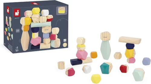 Vista 11 de Janod Sweet Cocoon - J04401 - Piedras apilables para niños mayores de 2 años