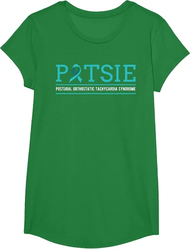 Vista 80 de POTS Dysautonomia Turquoise Ribbon Autonomic Dysfunction T-Shirt Asphalt Grey