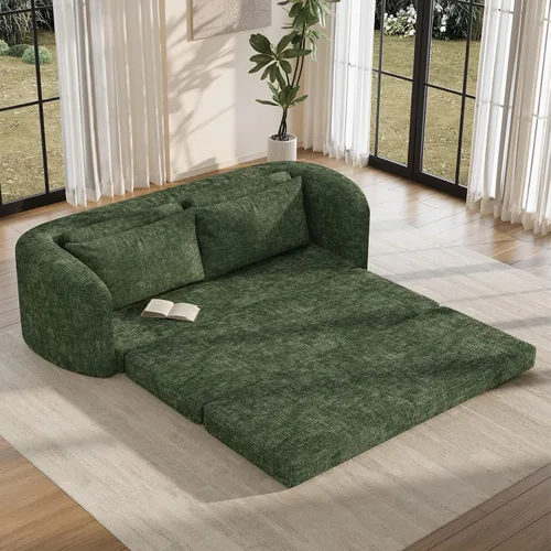 Vista 39 de Vesgantti Sofá modular sin hueso de 114 pulgadas, moderno sofá de 5 plazas en forma de U con 2 otomanas y asientos profundos, sofás de nube