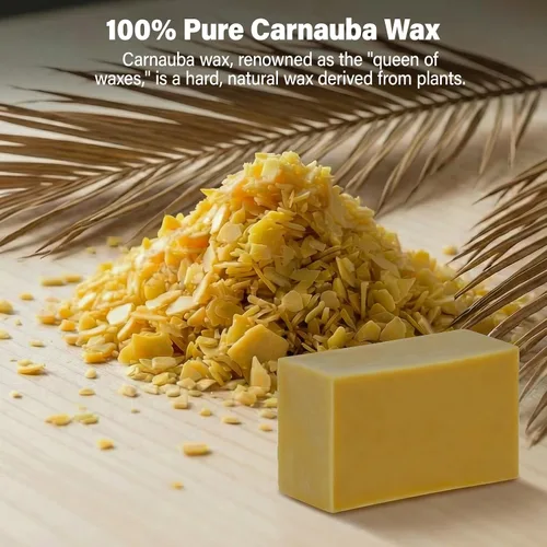 Vista 3 de Cera de carnauba para madera, barra de cera dura de carnauba pura, para rueda de pulido rotativa y pulido de alto brillo, 3.5 x 2 x 1.4 pulgadas