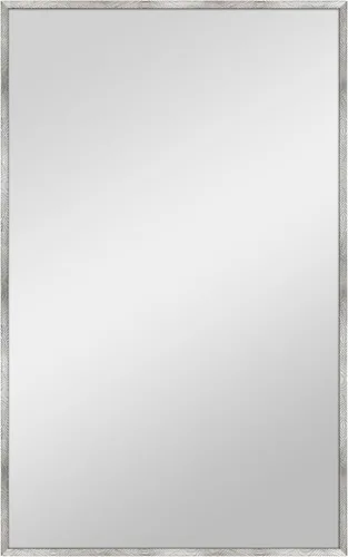Vista 48 de MCS Simplicity - Espejo de pared grande de 21.5x25.5 pulgadas, espejo negro con detalle biselado, espejo para colgar en pared vertical u horizontal