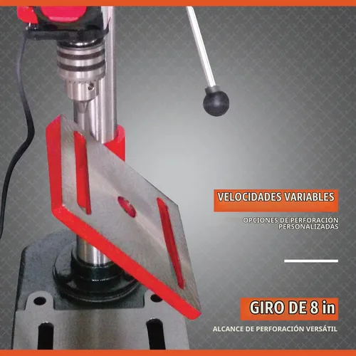 Vista 3 de Ironton Prensa de taladro de sobremesa - 5 velocidades, 8 pulgadas. 1/3 HP