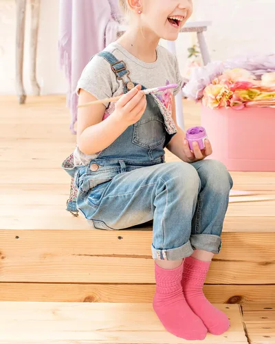 Vista 7 de Witwot Calcetines largos deportivos para niñas y niñas pequeñas