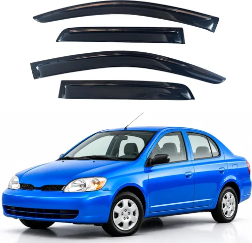 Vista 196 de Visera de ventana IG para Ford Focus Sedán y Hatchback 2012-2018, Protector de ventana lateral para lluvia y viento estilo Mugen, extra duradero