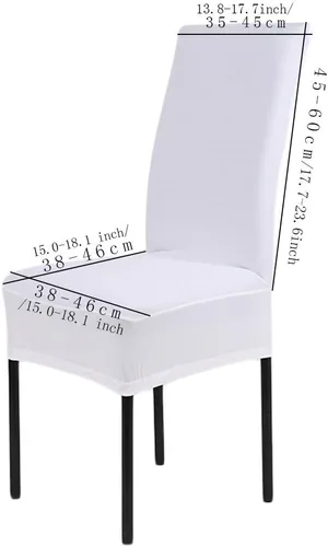 Vista 3 de SoulFeel -Paquete de 4/6 fundas protectoras extraíbles de elastano para silla de comedor, muy ajustables, elásticas, para sillas de banquete