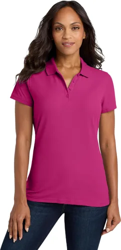 Vista 22 de Port Authority Polo Core Classic Piqué para mujer gris gusty