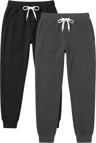 Vista 22 de Southpole, 1570 - Pantalones deportivos básicos tipo jogger de forro polar para hombre Negro