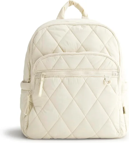 Vista 5 de Vera Bradley Mochila ligera para mujer Bancroft, negra, talla única, Piedra pómez., Tamaño único