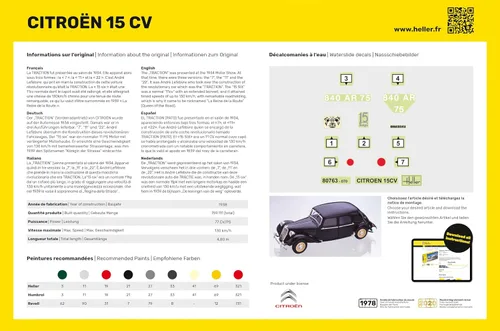 Vista 4 de Heller Kit de construcción de modelos de coche Citroen 15 CV