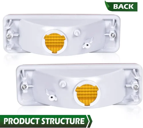 Vista 3 de GRAND ORANGE Juego de luces de giro y estacionamiento delanteras, compatibles con Toyota 4Runner 1984-1989 y Toyota Pickup 1984-1988 8151089130