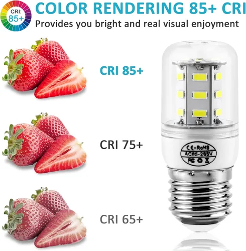 Vista 5 de Foco LED para refrigerador 5304511738 kei d34l Foco para refrigerador, Foco LED (3.5W 85V-265V E26/27 Luz blanca) Foco para electrodomésticos
