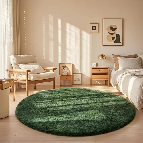 Vista 154 de Ophanie - Alfombras para sala de estar, antideslizante y suave, de felpa grandes y peludas para dormitorio, peludas para niños y niñas, decoración