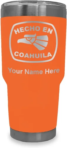 Vista 16 de LaserGram Vaso aislado al vacío de 20 onzas, hecho en coahuila, grabado personalizado incluido (negro) Engraved Gift, Vacuum Insulated Stainless