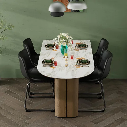 Vista 7 de YaFiti - Juego de 2 sillas de comedor de 18 pulgadas, sillas modernas tapizadas para comedor con cojines de piel sintética y patas de metal, silla