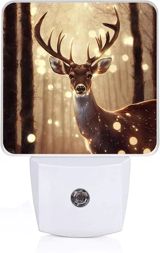 Vista 10 de Luz nocturna de dinosaurio, lámpara nocturna de pared enchufable con sensor de atardecer a amanecer, lámpara LED de 0.5 W de eficiencia energética