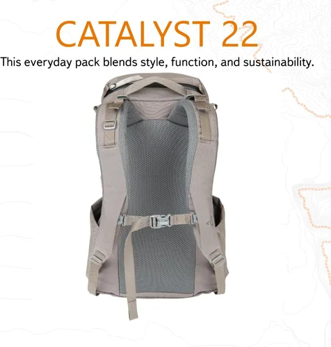 Vista 5 de Mystery Ranch Catalyst - Mochila de viaje de 22 litros con bolsillo tecnológico para transporte diario y aventuras, Catalizador - Pebble