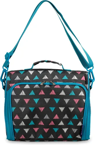 Vista 14 de J World New York Casey - Lonchera pequeña para adultos. Lonchera aislada de tamaño mediano para niños, color negro, 9.5 x 10 x 3.5 pulgadas