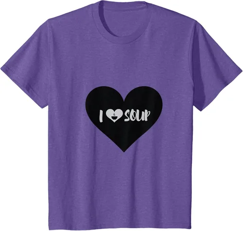 Vista 35 de I Love Soup - Camiseta de regalo con forma de corazón, Blanco, S Asfalto