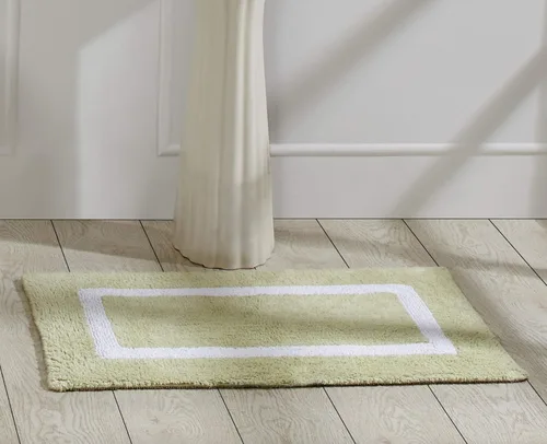 Vista 16 de Better Trends - Alfombra de baño 100% algodón reversible, altamente absorbente y lavable a máquina, suave, tapete de ducha para piso de baño