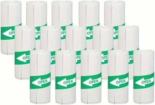 Vista 10 de Thermal Sticker Paper Roll, Thermal Printer Paper White Self-Adhesive 5-50 PCS(50PCS White Sticky)