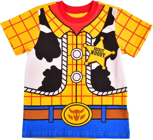 Vista 2 de Disney Toy Story - Conjunto de camiseta y pantalón deportivo para niños pequeños y pequeños, azulamarillo o verdegris