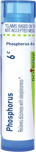 Vista 11 de Boiron Medicina homeopática de fósforo 12C para mareos - 80 pellets Single-medicine homeopathic pellets for Dizziness. Size: 80 Pellets.