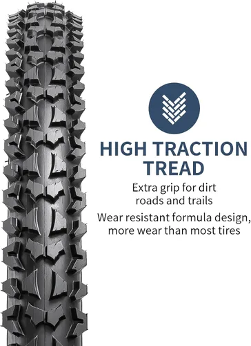 Vista 2 de YUNSCM 2-PCS 16" Kid Bike Tires 16x2.125/57-305 Compatible with Mountain Bike 16 x 2.125 Bicycle Tires
