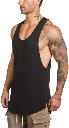 Vista 3 de Muscle Killer Paquete de 3 camisetas sin mangas para hombre, para gimnasio, entrenamiento, culturismo, fitness, Blanco