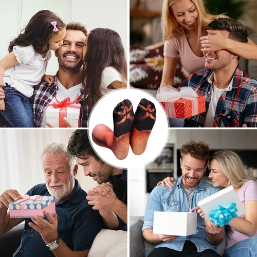 Vista 7 de White Elephant Gifts for Adults Funny Animal Paw Socks Gag Gifts Christmas Stocking Stuffers for Men Women Him Teens