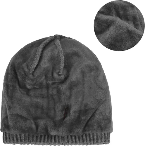 Vista 76 de Janey&Rubbins Gorro de punto diario con orejeras con forro polar y calavera