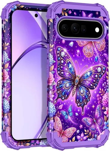 Vista 15 de Rancase Funda para Google Pixel 10 Pro XL 2025, brilla en la oscuridad de tres capas [protección de grado militar] resistente a prueba de golpes