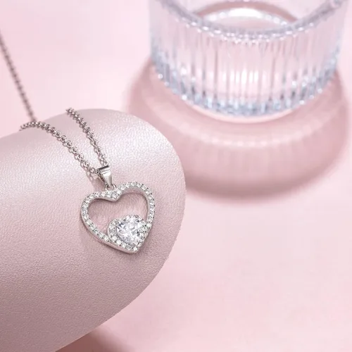 Vista 4 de Vlentines Day Gifts for Her, Necklace for GirlfriendWife, Gifts for Wife from Husband, Lesbian Gifts, Soulmate Necklace For Women, Future Wife