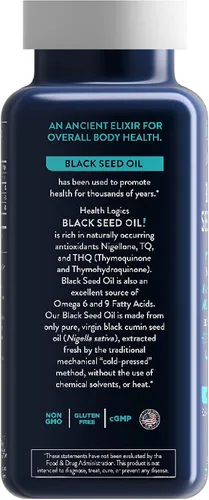 Vista 4 de Health Logics, Aceite de semilla de comino negro, Píldoras blandas, 100 unidades, 15936564099, 1, 1